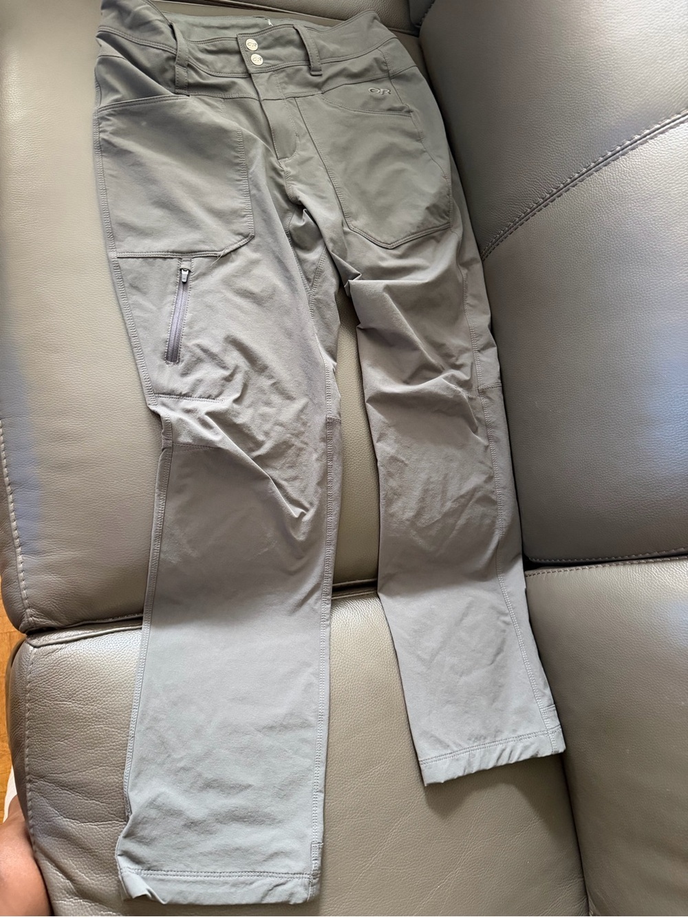Outdoor Research Men's Light Gray Cargo Stretch Pants